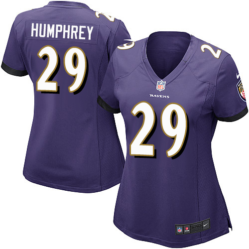 Nike Ravens #29 Marlon Humphrey Purple Team Color Women's Stitched NFL New Elite Jersey